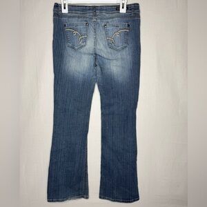 Vintage Y2K LEI Womens Sophia Hiphugger Flare Jean Sz 11 Low Rise 90s Bratz